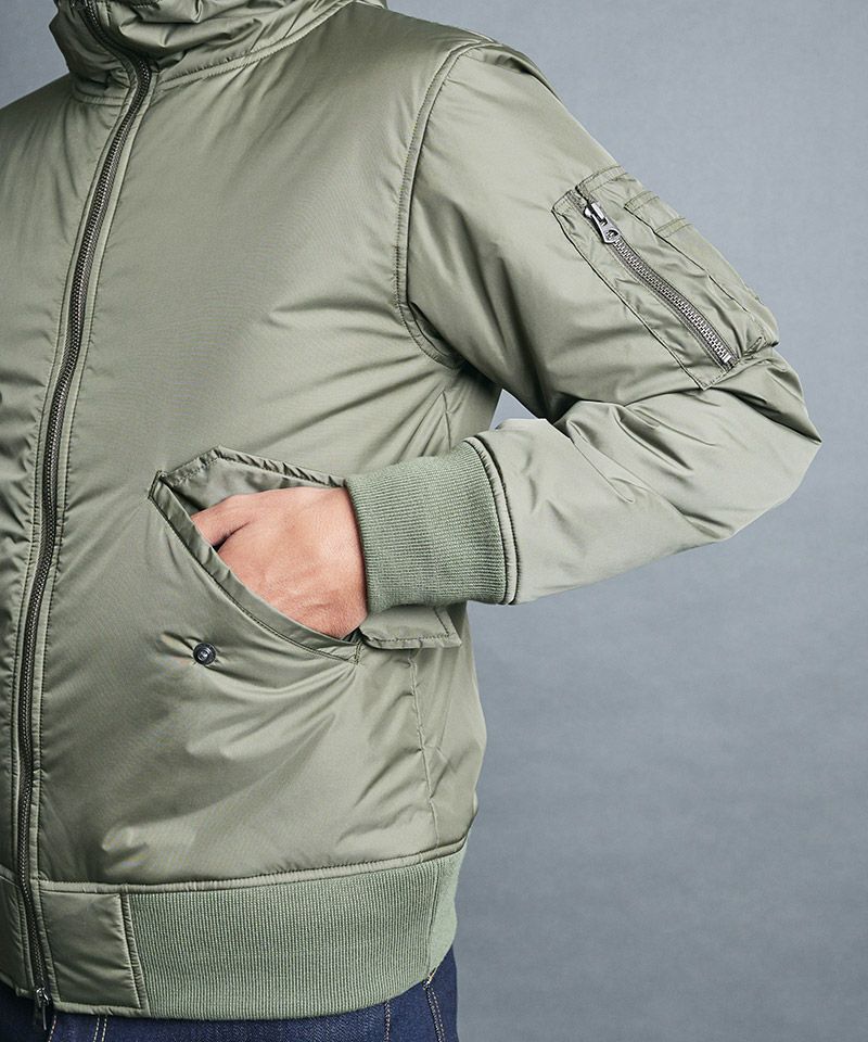 【Magine(マージン)】MA-1 ジャケット(MGN-232-005) 30%OFF【Magine(マージン)】NYLON THINSULATE HOOD MA-1 JKT