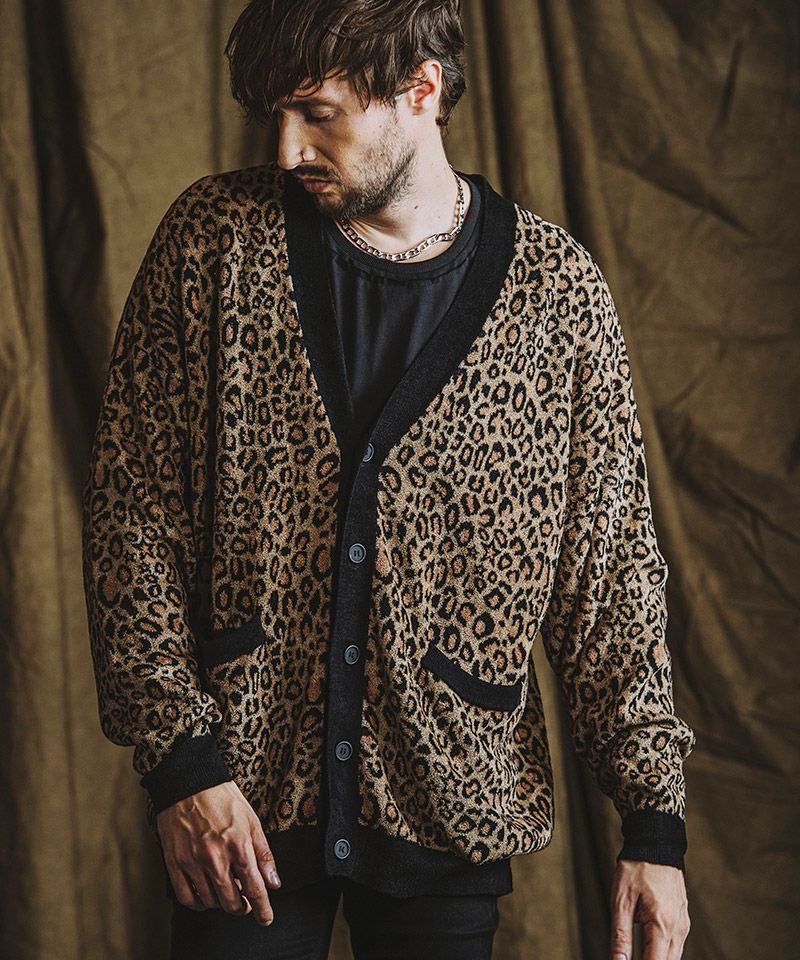 23SS LAD MUSICIAN LEOPARDカーディガン PINK 新品 LEOPARD MOHAIR 