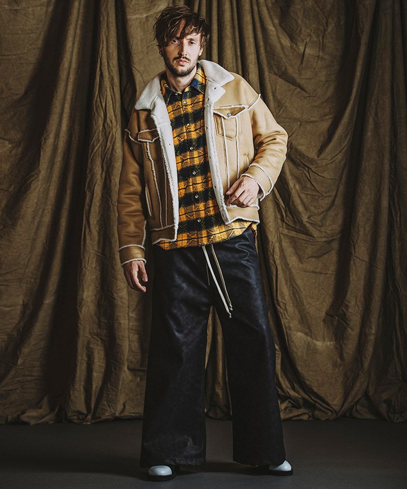 50%OFF【NO ID.(ノーアイディー)】 ﾁｪｯｸBIG-SH シャツ(855006-873S