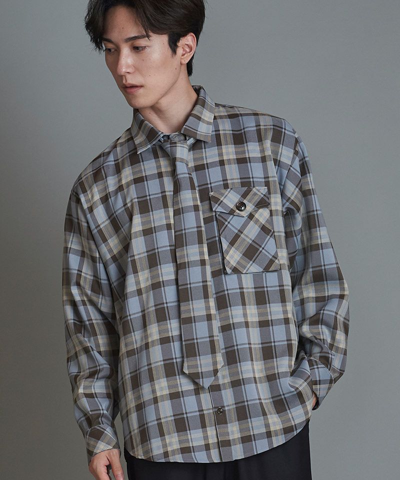 うさと　インディゴ・ ノースリーブ・シャツ 50%OFF【NO ID.(ノーアイディー)】ｸﾚﾘｯｸZIP-SH シャツ(855006-880S