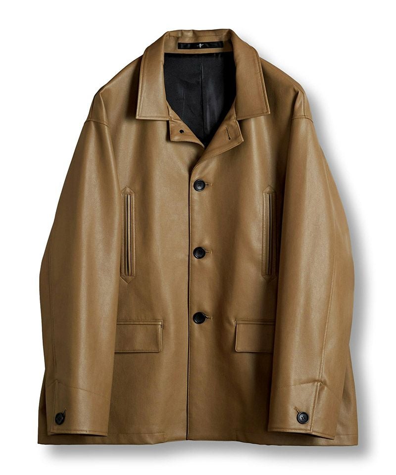 sears リアルレザー　カーコート THE CASUAL｜日本製ロイヤルフェイクレザーカーコート | Rakuten