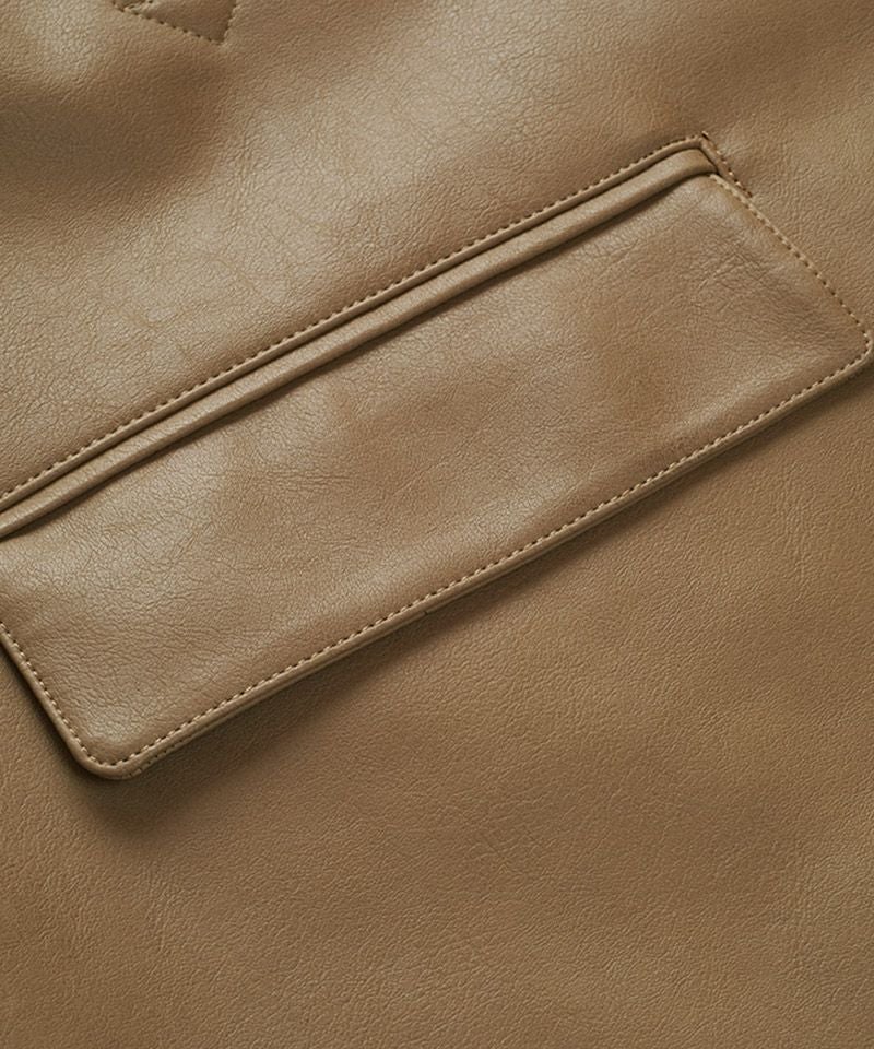 超品薄Magine ラムレザーカーコート　新品未使用 Magine(マージン)】LAMB LEATHER CAR COAT ラムレザーカーコート(2534