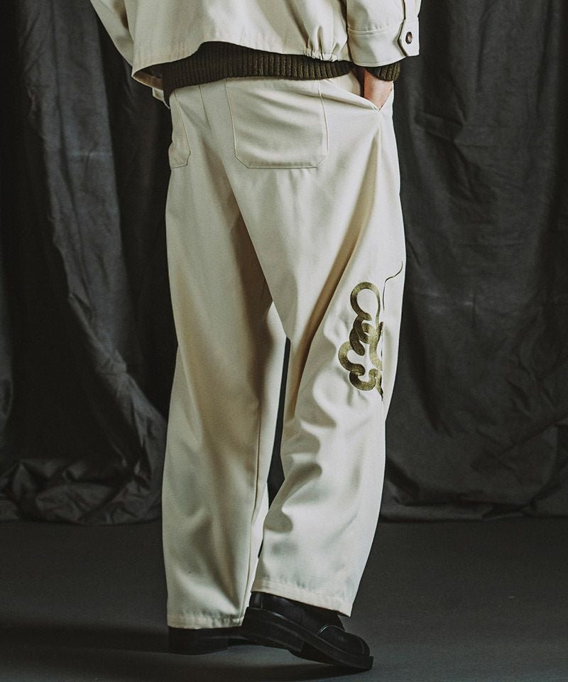 なお 60%OFF【NO ID.(ノーアイディー)】ｲｰｼﾞｰﾜｲﾄﾞｽ-ﾍﾞﾆｱﾄﾗｳｻﾞｰｽﾞ パンツ