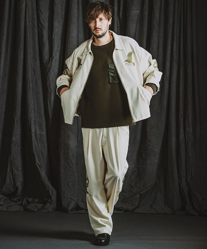 60%OFF【NO ID.(ノーアイディー)】ｲｰｼﾞｰﾜｲﾄﾞｽ-ﾍﾞﾆｱﾄﾗｳｻﾞｰｽﾞ パンツ
