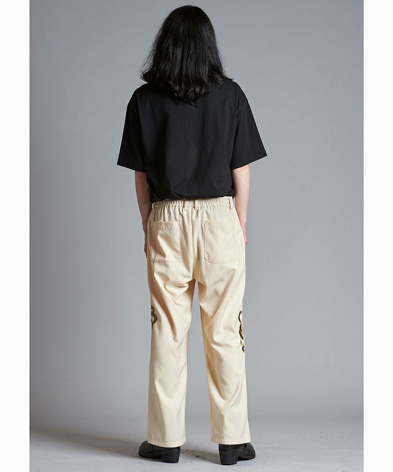 60%OFF【NO ID.(ノーアイディー)】ｲｰｼﾞｰﾜｲﾄﾞｽ-ﾍﾞﾆｱﾄﾗｳｻﾞｰｽﾞ パンツ