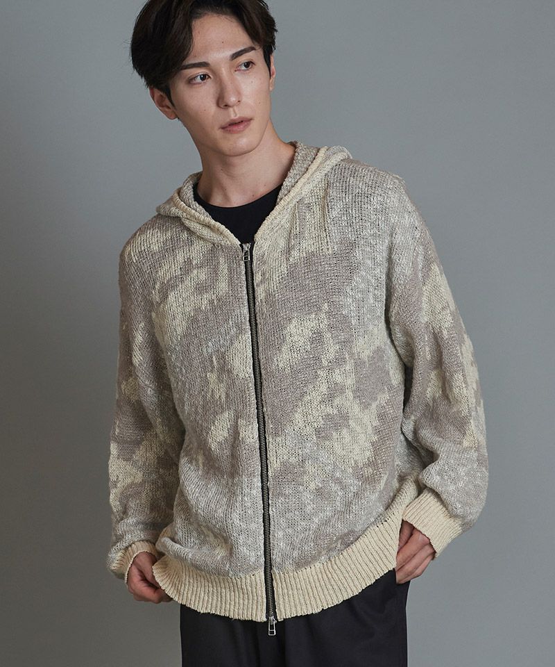 60%OFF【NO ID.(ノーアイディー)】ｱﾌﾞｽﾄﾗｸﾄJQﾆｯﾄZIPﾊﾟｰｶ(855010-858K