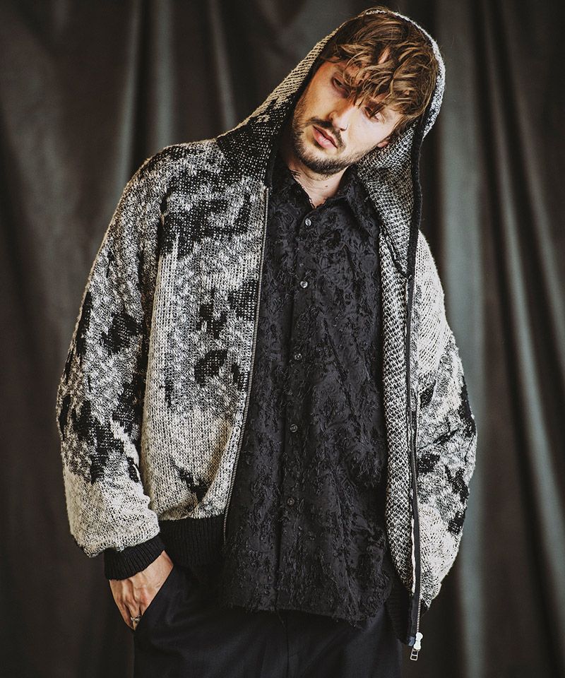 60%OFF【NO ID.(ノーアイディー)】ｱﾌﾞｽﾄﾗｸﾄJQﾆｯﾄZIPﾊﾟｰｶ(855010-858K