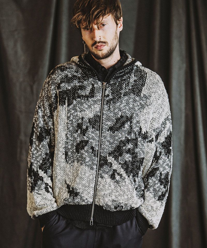 60%OFF【NO ID.(ノーアイディー)】ｱﾌﾞｽﾄﾗｸﾄJQﾆｯﾄZIPﾊﾟｰｶ(855010-858K