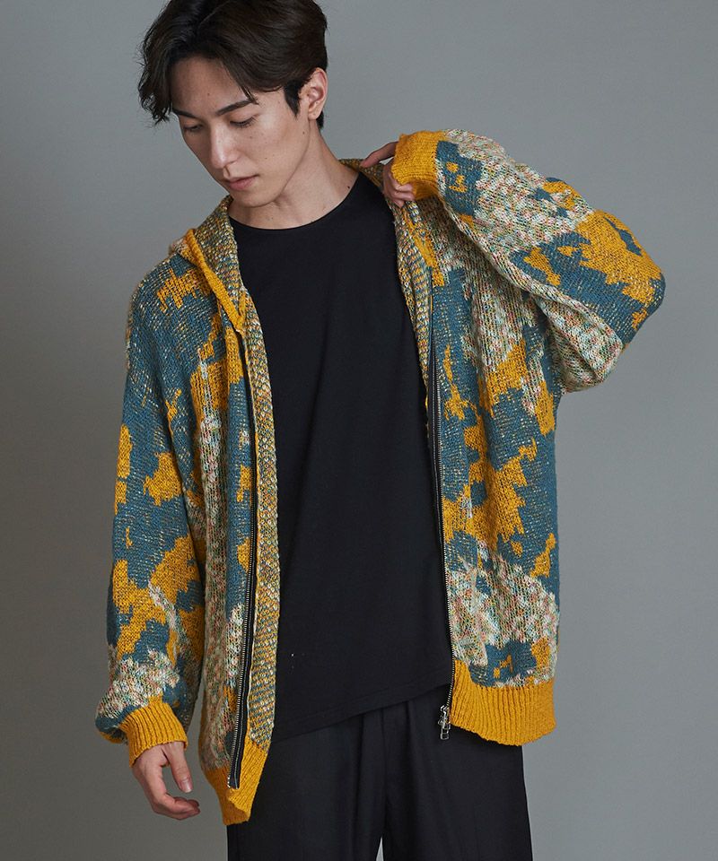 60%OFF【NO ID.(ノーアイディー)】ｱﾌﾞｽﾄﾗｸﾄJQﾆｯﾄZIPﾊﾟｰｶ(855010-858K