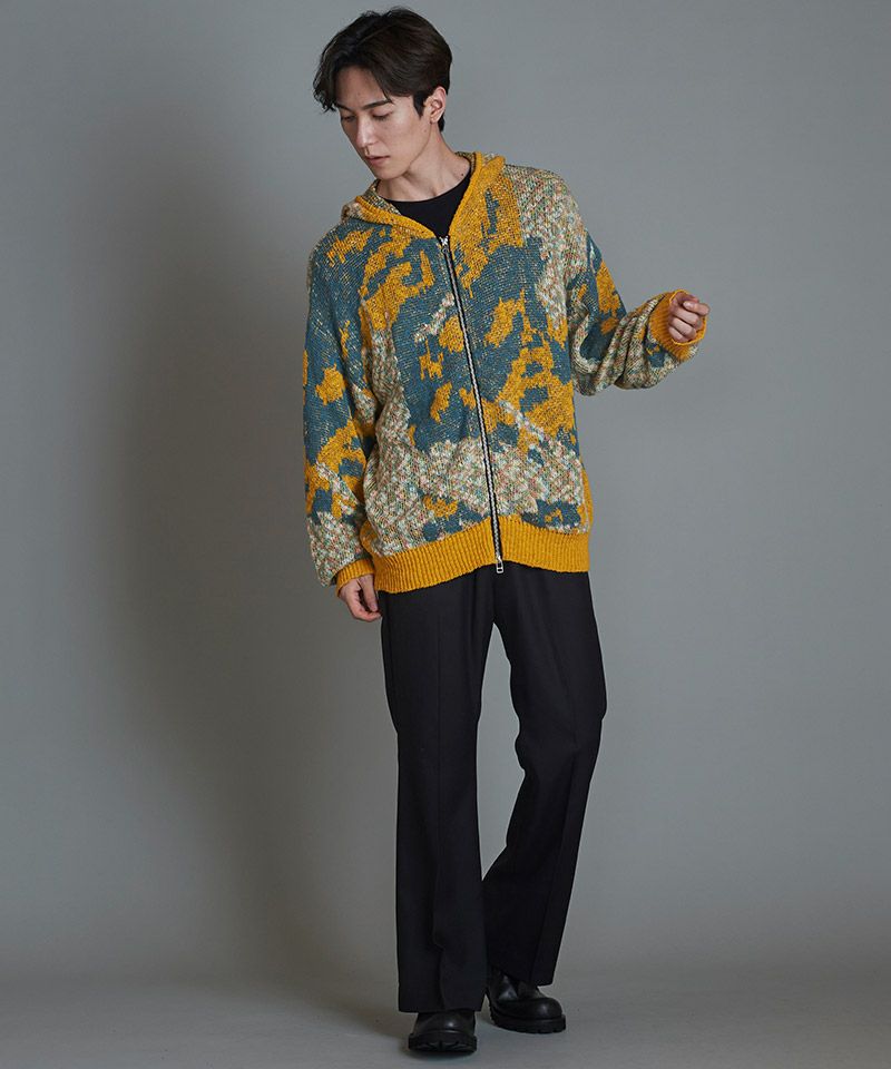 60%OFF【NO ID.(ノーアイディー)】ｱﾌﾞｽﾄﾗｸﾄJQﾆｯﾄZIPﾊﾟｰｶ(855010-858K