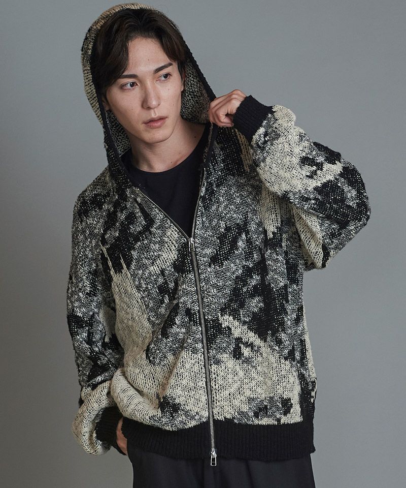 60%OFF【NO ID.(ノーアイディー)】ｱﾌﾞｽﾄﾗｸﾄJQﾆｯﾄZIPﾊﾟｰｶ(855010-858K