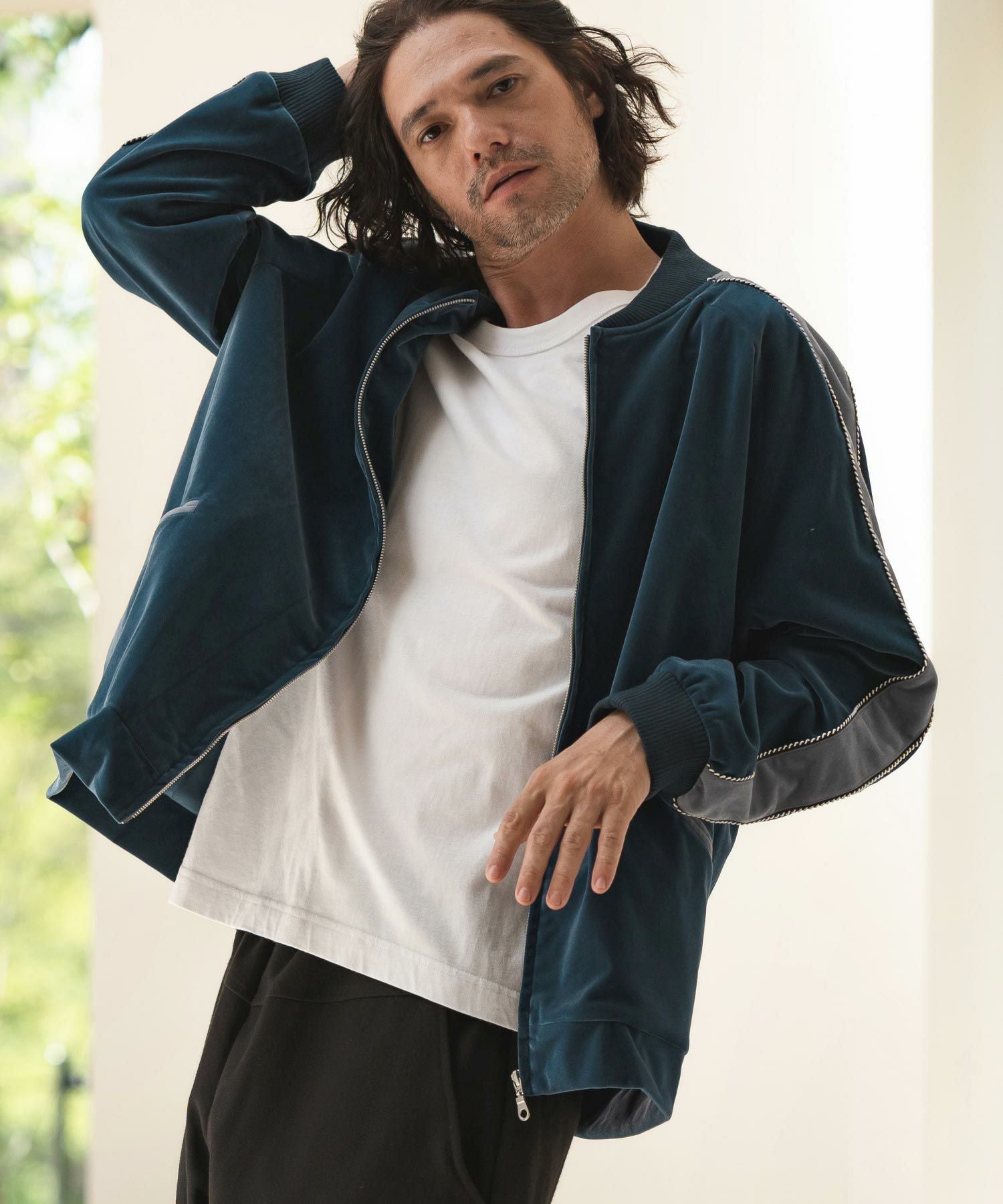 リ*ー様 HY02SHOP ベロアスカジャン journal standard CAMBIO（カンビオ） スカジャン mj10289-ベロアスカジャン メンズ