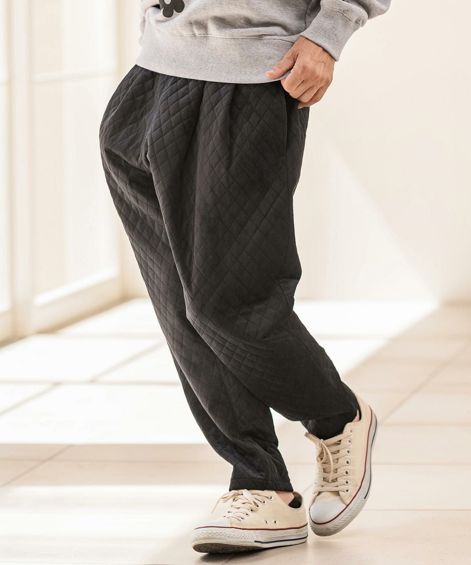 30%OFF【CAMBIO(カンビオ)】Velvet Diamond Quilted Pants キルト