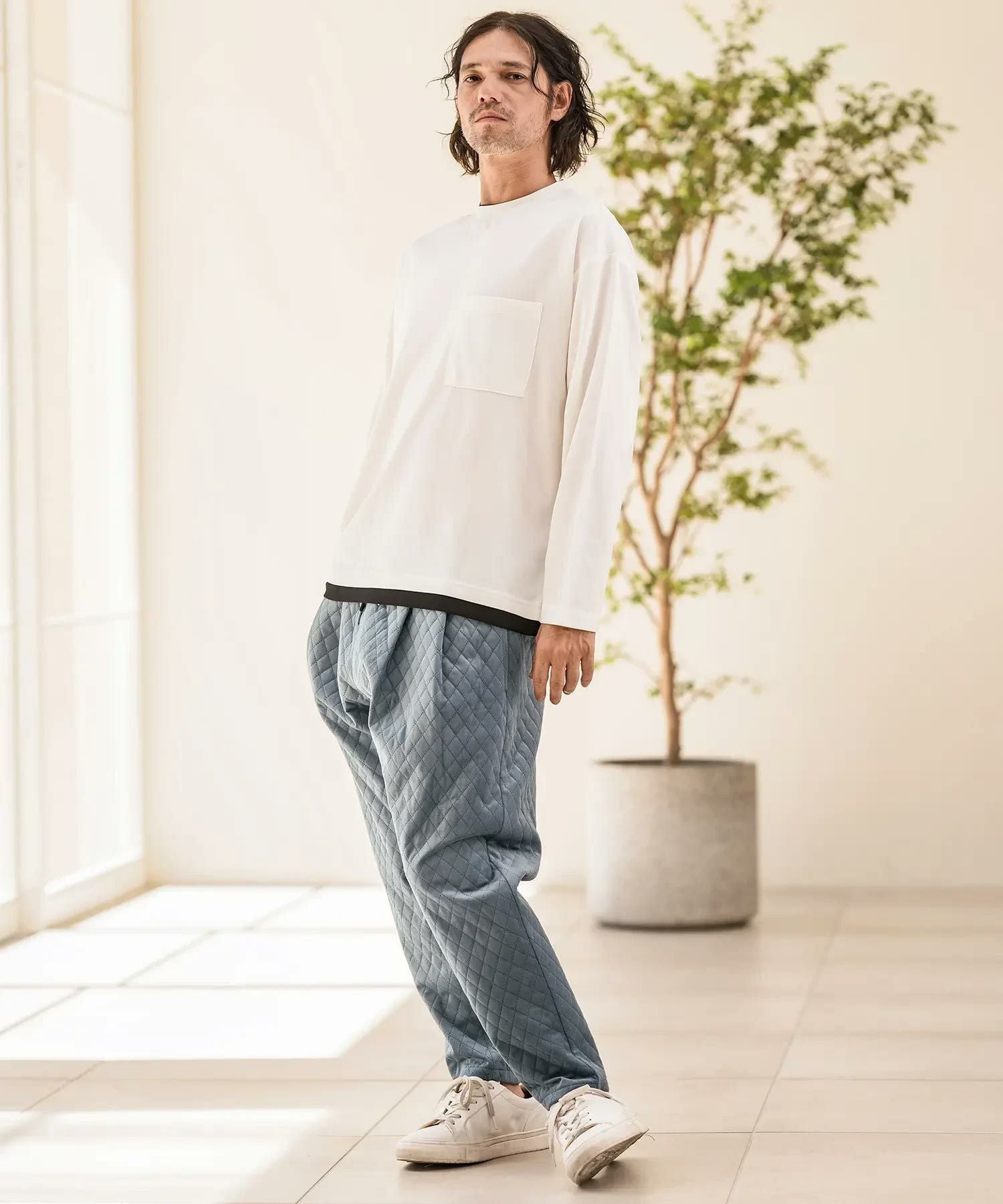 30%OFF【CAMBIO(カンビオ)】Velvet Diamond Quilted Pants キルト
