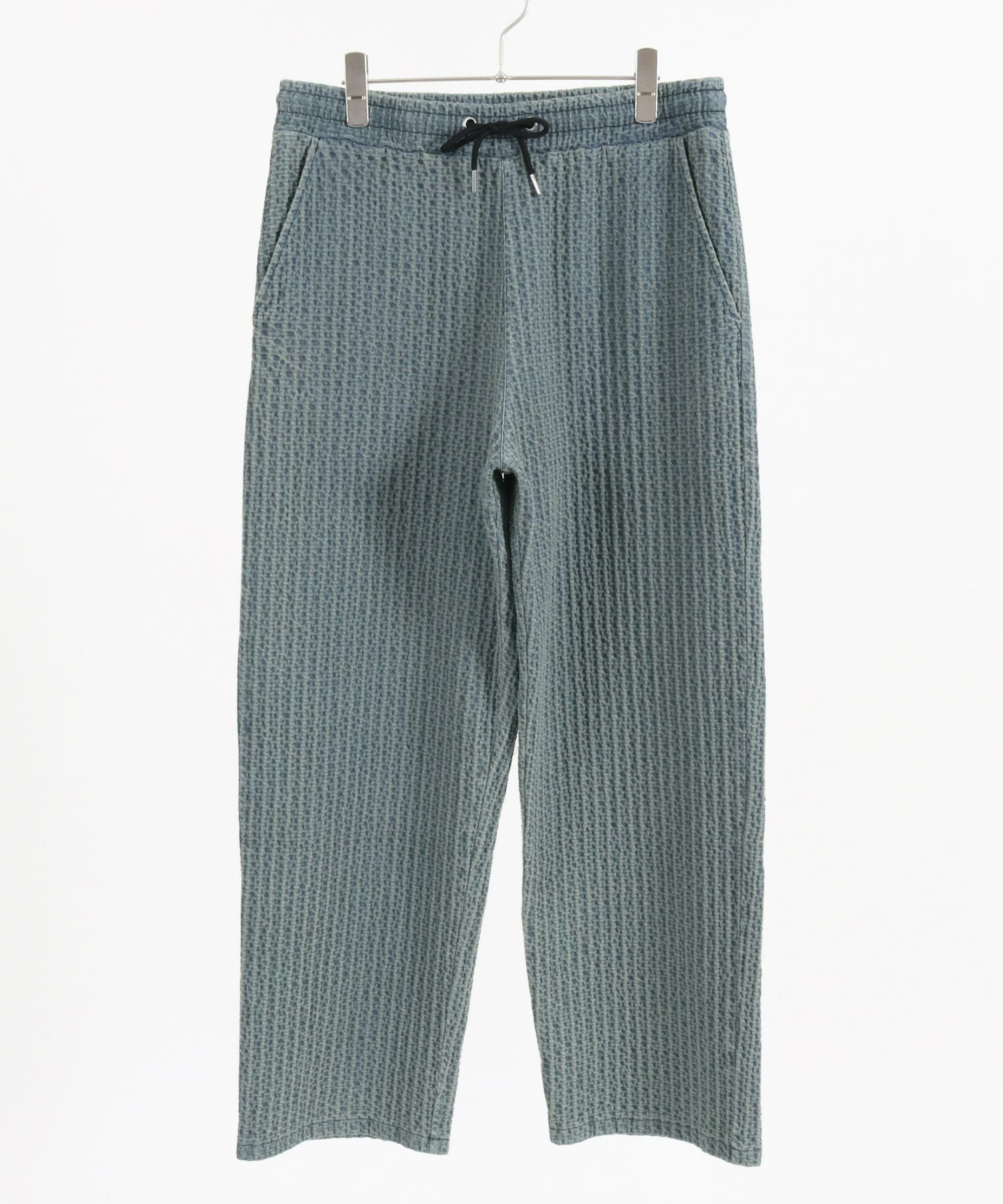 CAMBIO(カンビオ)】Accordion Jacquard Denim Wide Straight Pants