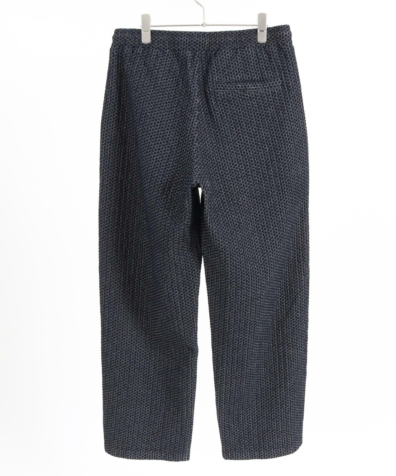 CAMBIO(カンビオ)】Accordion Jacquard Denim Wide Straight Pants