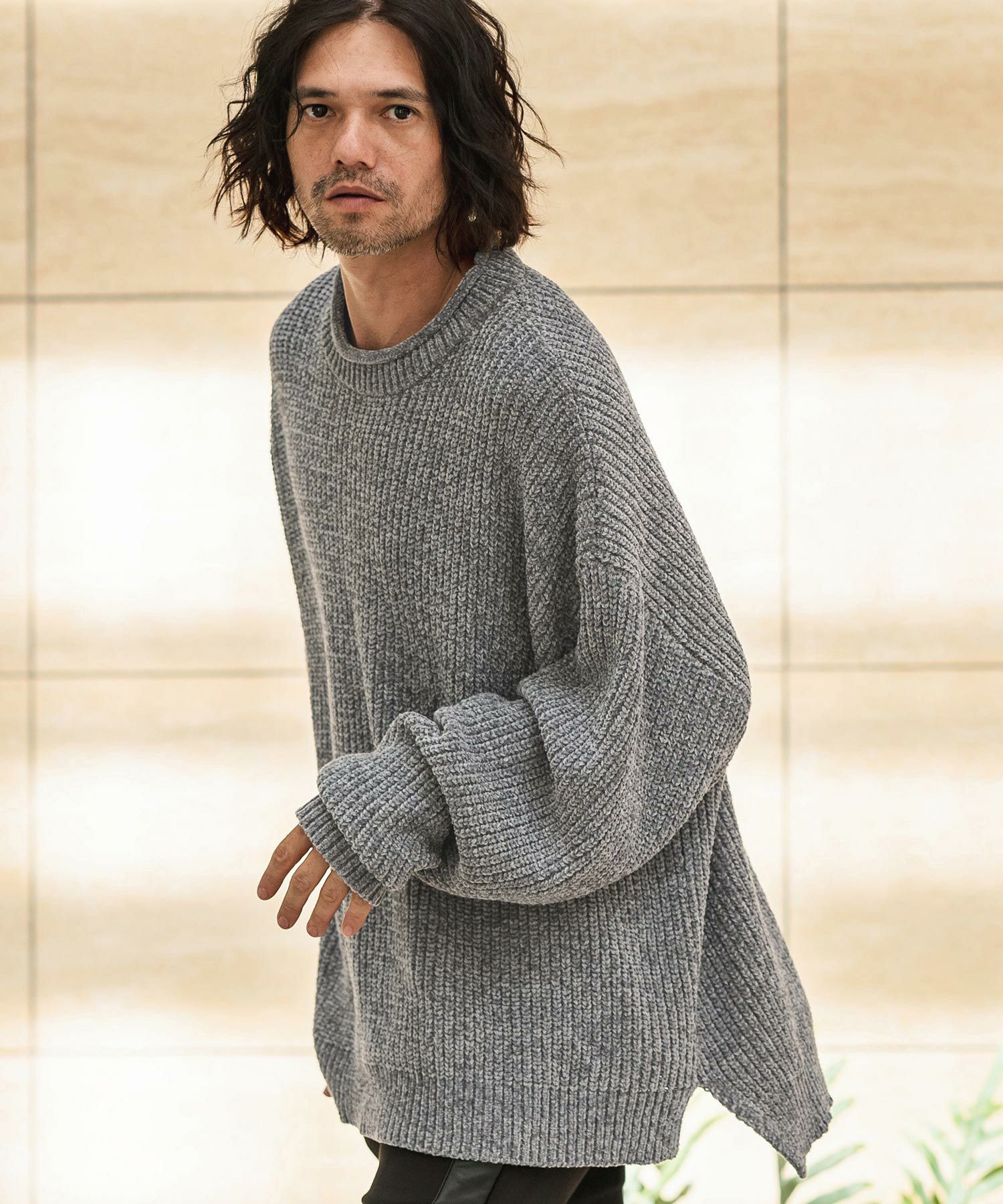 L’AppartementAMERICANA S/SThermalプルオーバー CAMBIO(カンビオ)】Mid Gauge Mole Knit Pullover プルオーバーニット