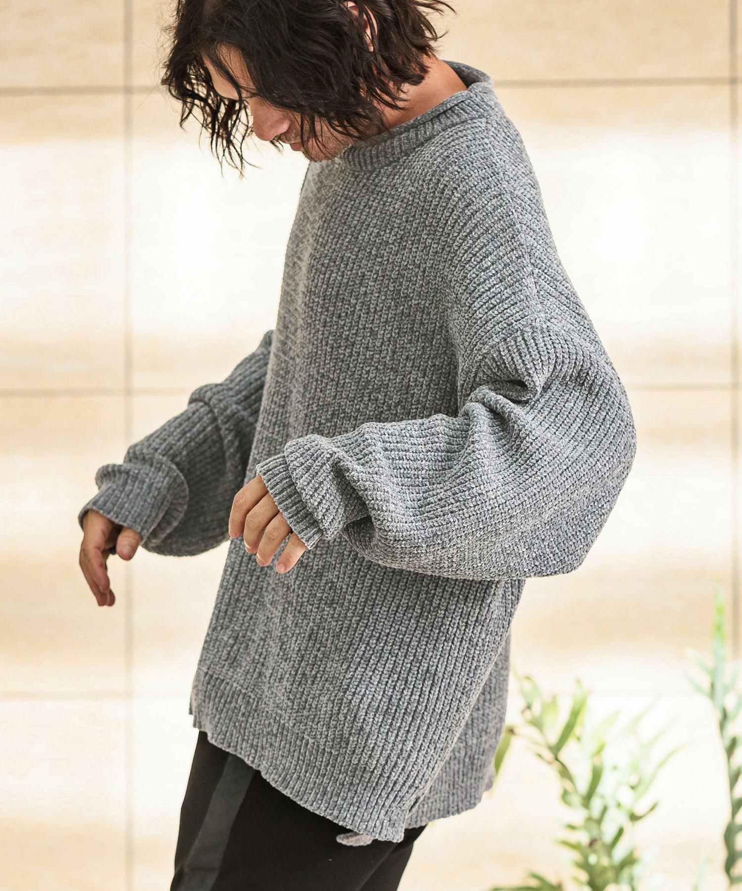 L’AppartementAMERICANA S/SThermalプルオーバー CAMBIO(カンビオ)】Mid Gauge Mole Knit Pullover プルオーバーニット
