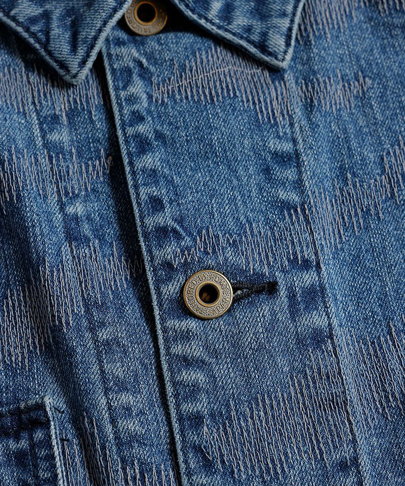 FDMTL （ファンダメンタル）刺子ジャケット FDMTL(ファンダメンタル)】TIGER SASHIKO COVERALL JACKET 3YR WASH
