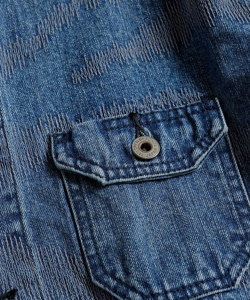 FDMTL(ファンダメンタル)】TIGER SASHIKO COVERALL JACKET 3YR WASH