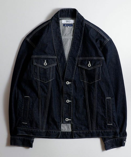 FDMTL(ファンダメンタル)】DENIM HAORI JACKET RINSE デニムジャケット 