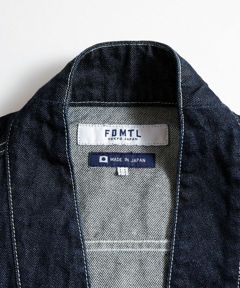FDMTL(ファンダメンタル)】DENIM HAORI JACKET RINSE デニムジャケット