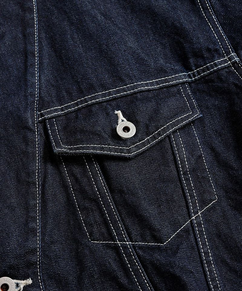 FDMTL(ファンダメンタル)】DENIM HAORI JACKET RINSE デニムジャケット