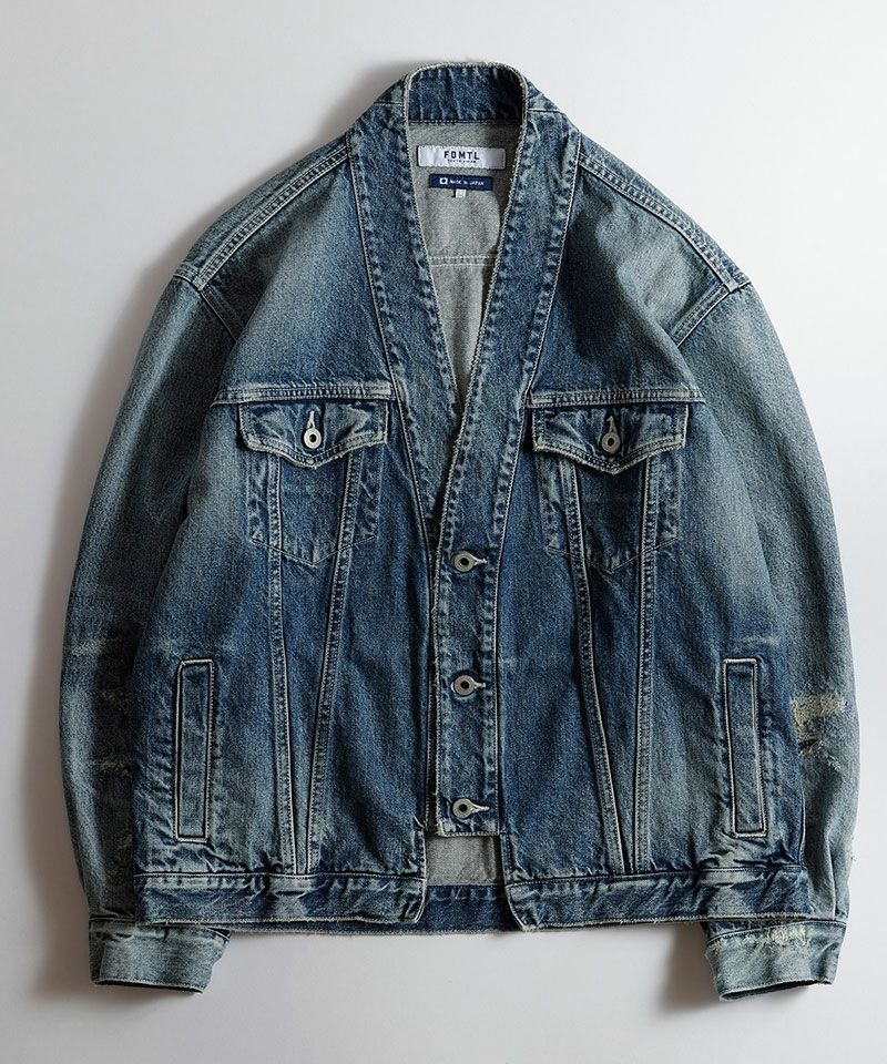 FDMTL(ファンダメンタル)】DENIM HAORI JACKET 5YR WASH デニム