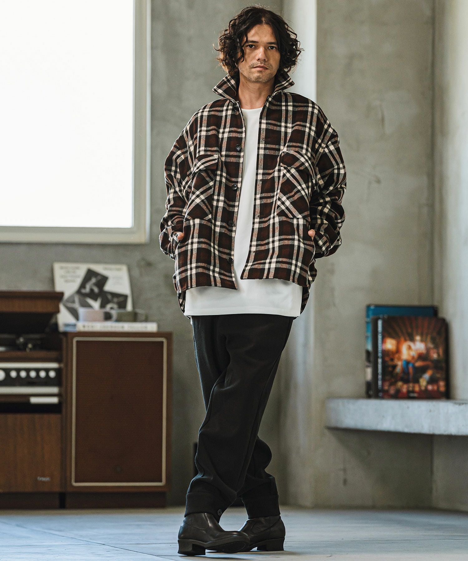 30%OFF【CAMBIO(カンビオ)】Soft Melton Hem Cuffs Pants メルトン