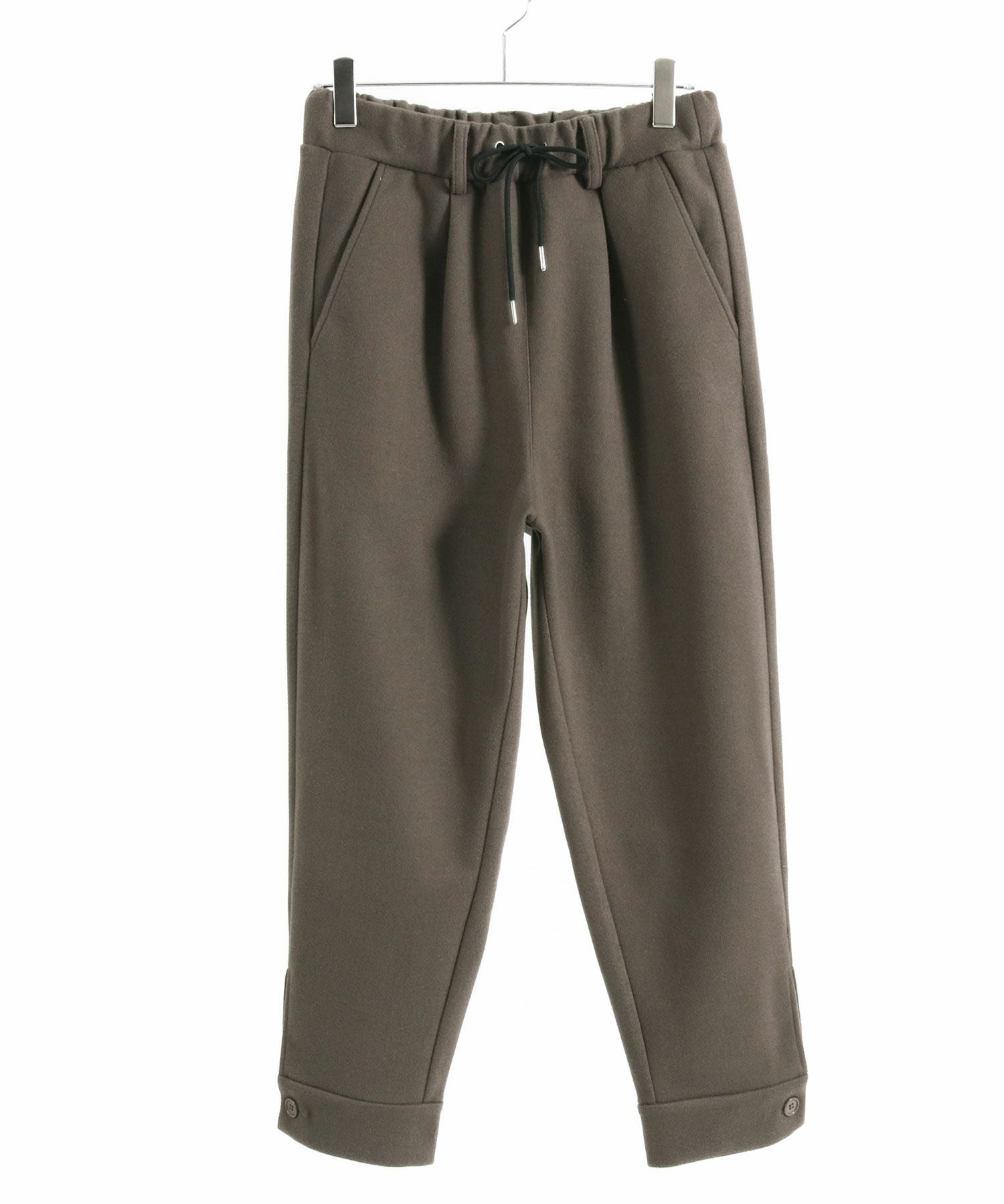 30%OFF【CAMBIO(カンビオ)】Soft Melton Hem Cuffs Pants メルトン