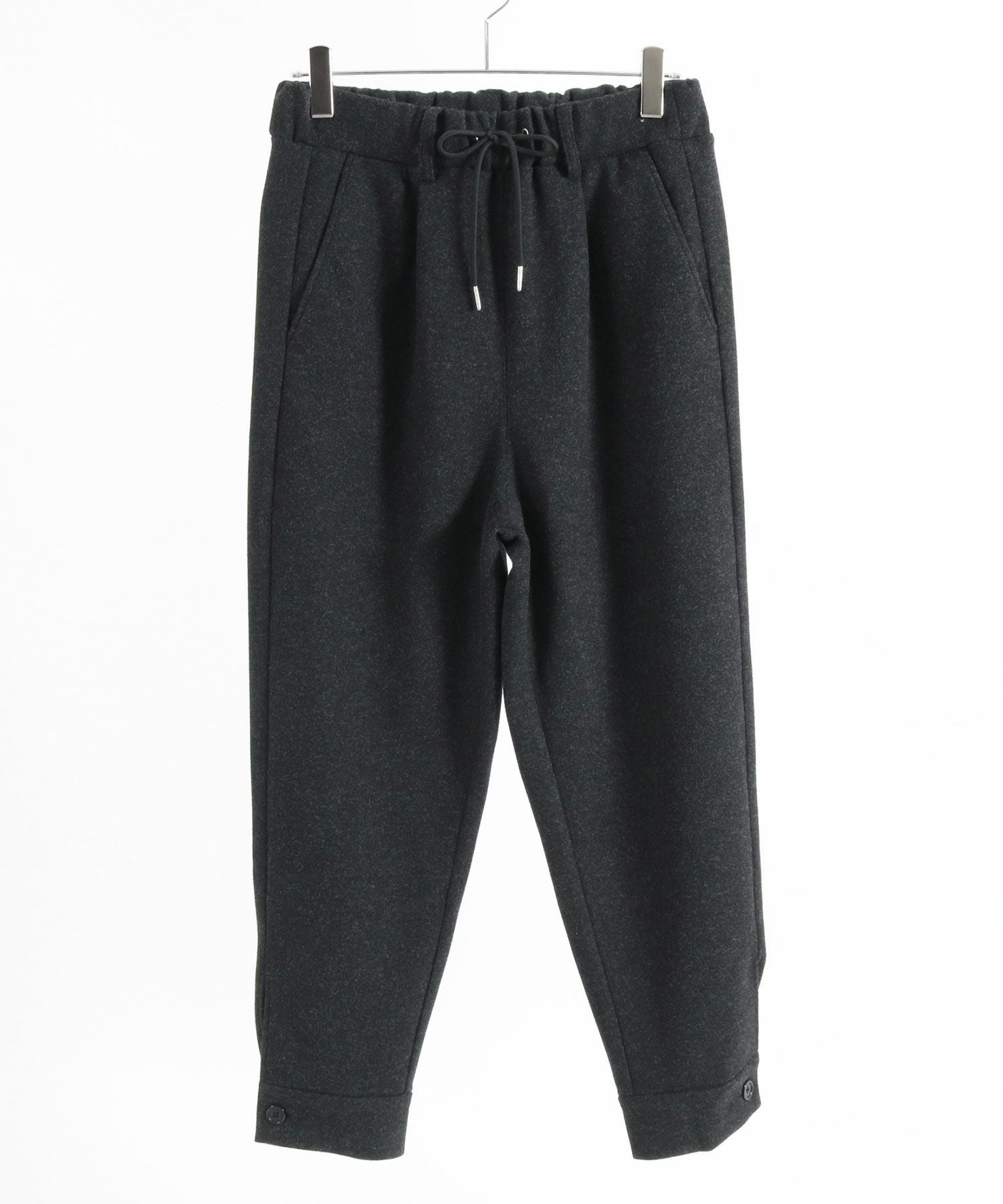 UNTRACE 23AW メルトンパンツ 30%OFF【CAMBIO(カンビオ)】Soft Melton Hem Cuffs Pants メルトン