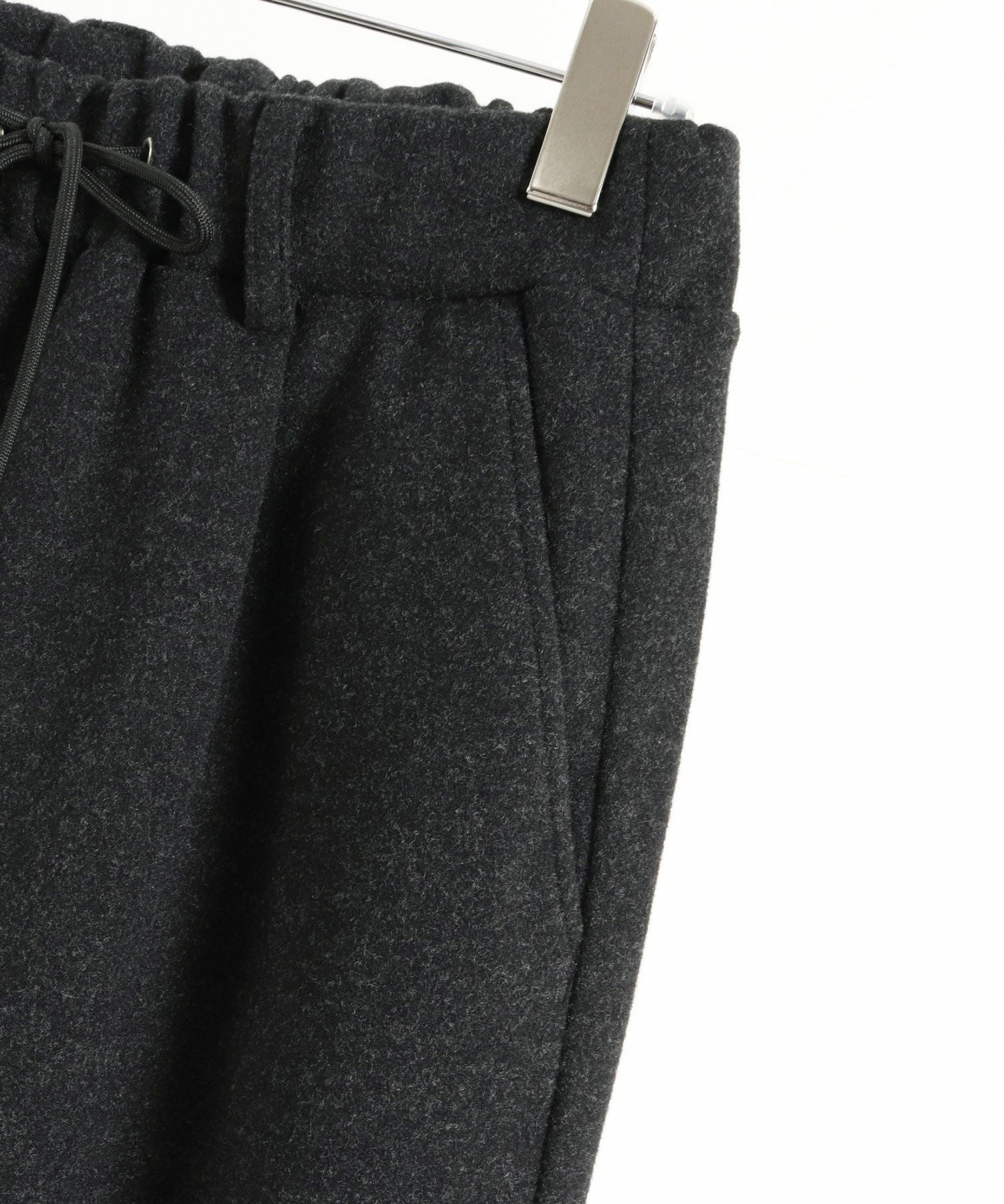 30%OFF【CAMBIO(カンビオ)】Soft Melton Hem Cuffs Pants メルトン