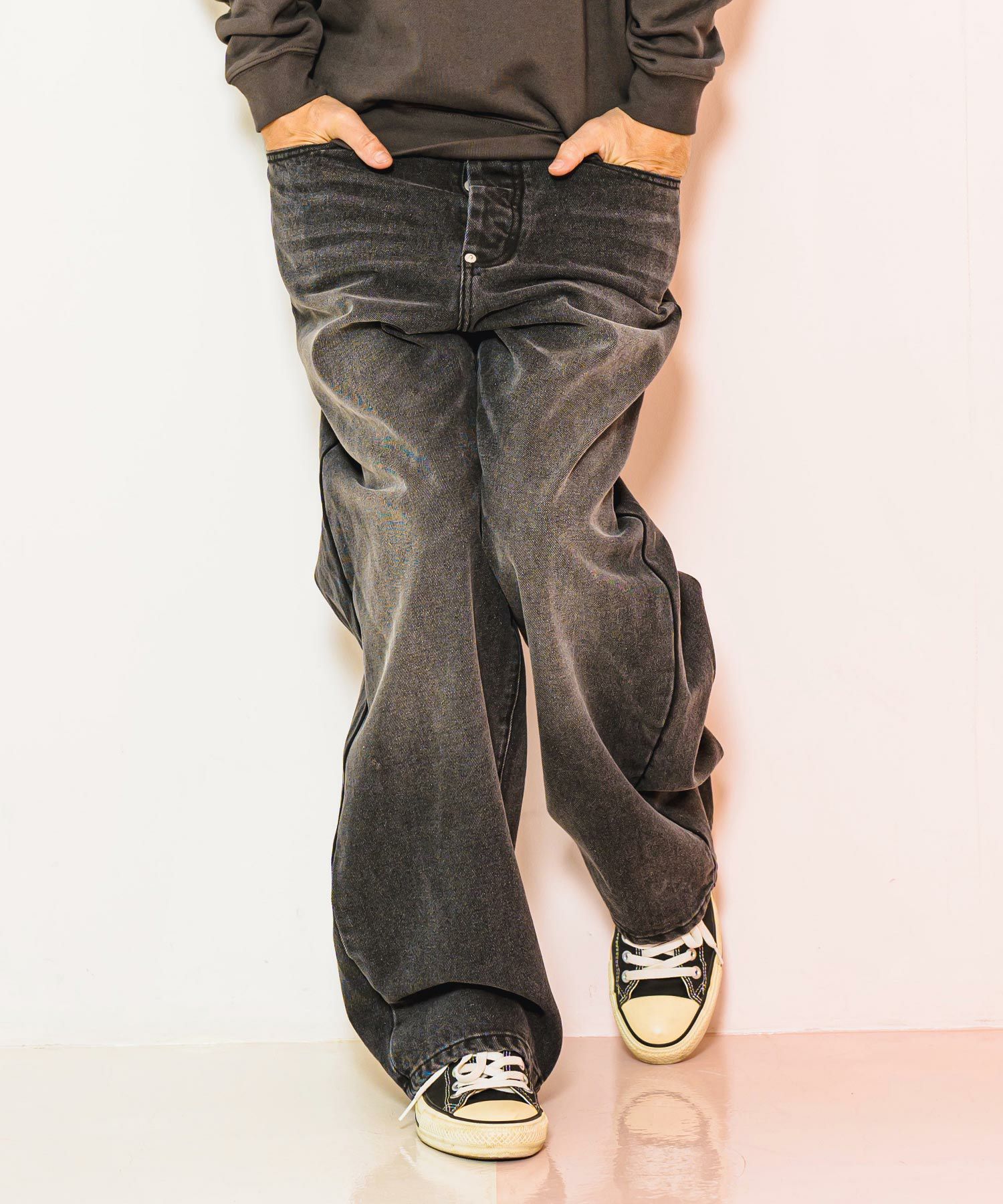 30%OFF【CAMBIO(カンビオ)】Relax Straight Silhouette Denim Pants