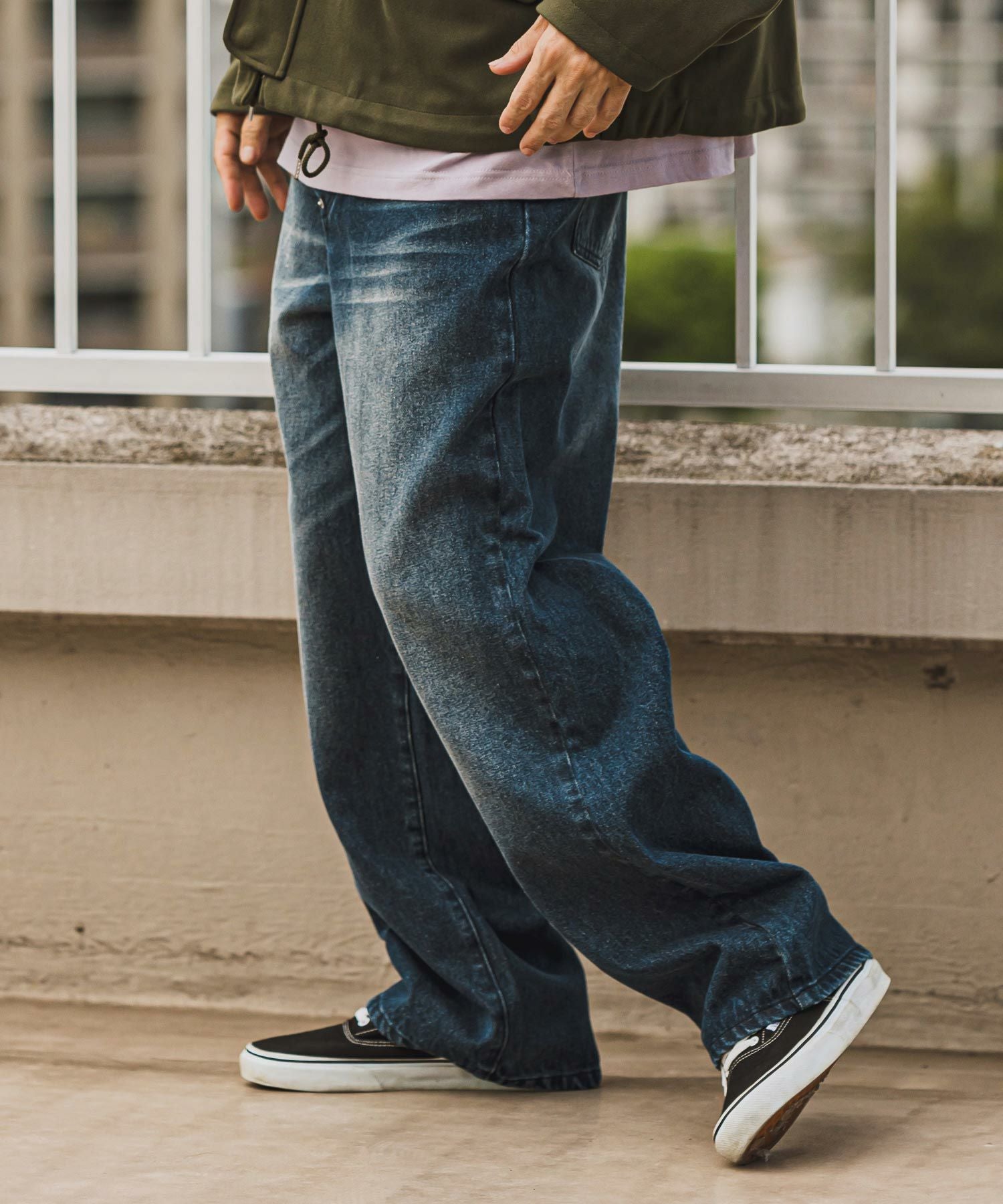 30%OFF【CAMBIO(カンビオ)】Relax Straight Silhouette Denim Pants