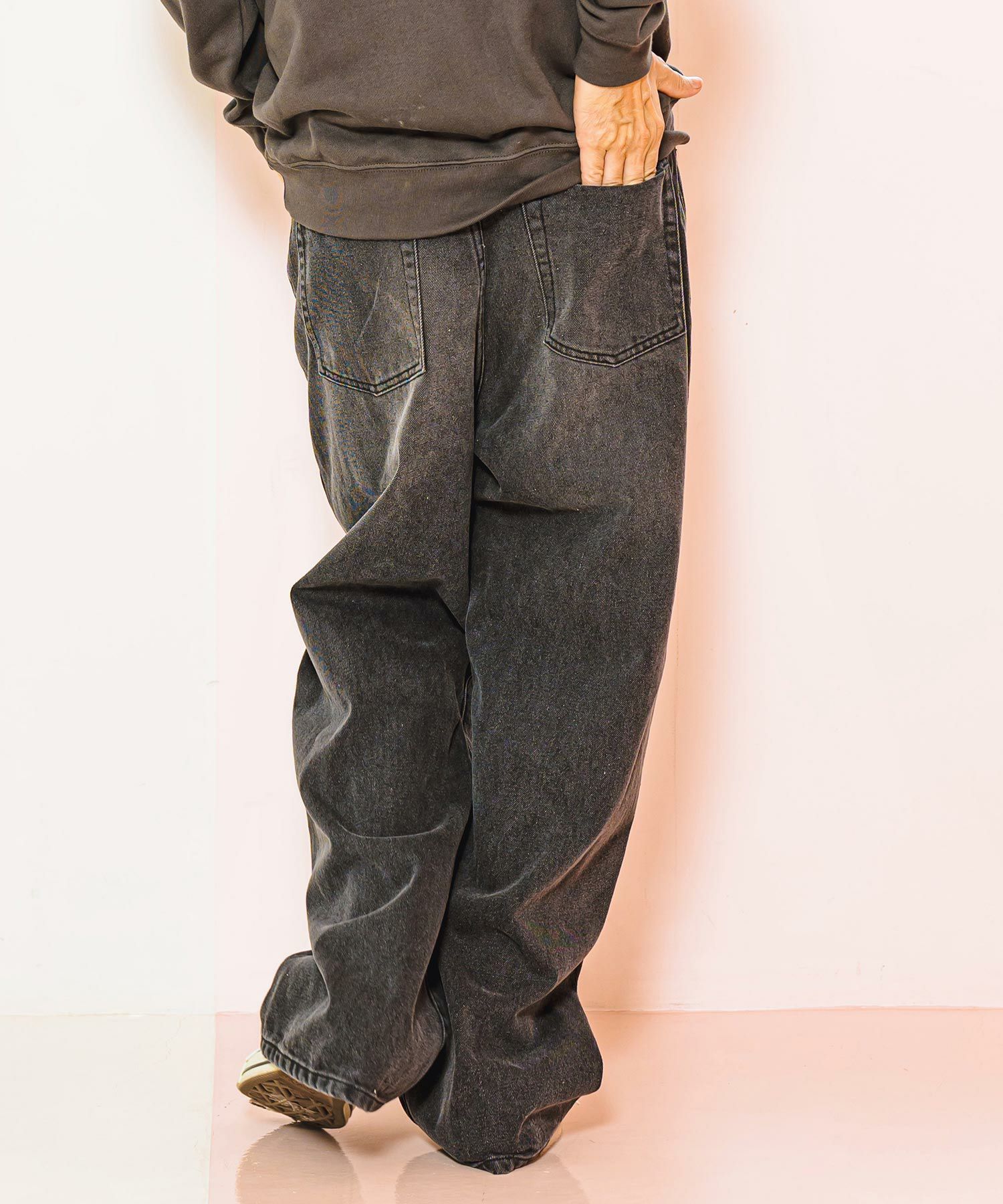 30%OFF【CAMBIO(カンビオ)】Relax Straight Silhouette Denim Pants