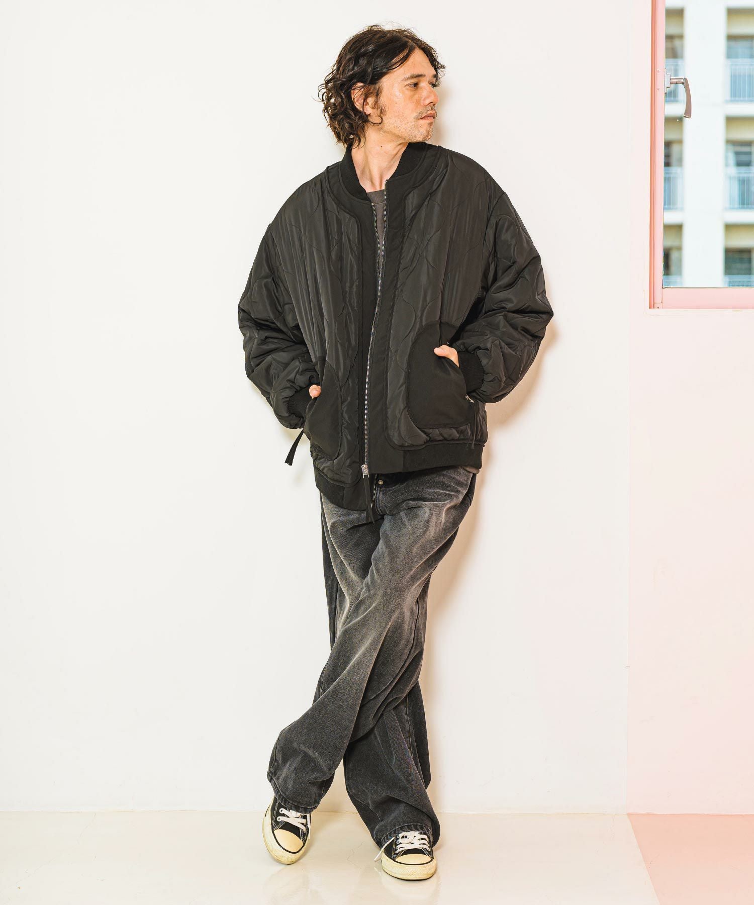 30%OFF【CAMBIO(カンビオ)】Relax Straight Silhouette Denim Pants