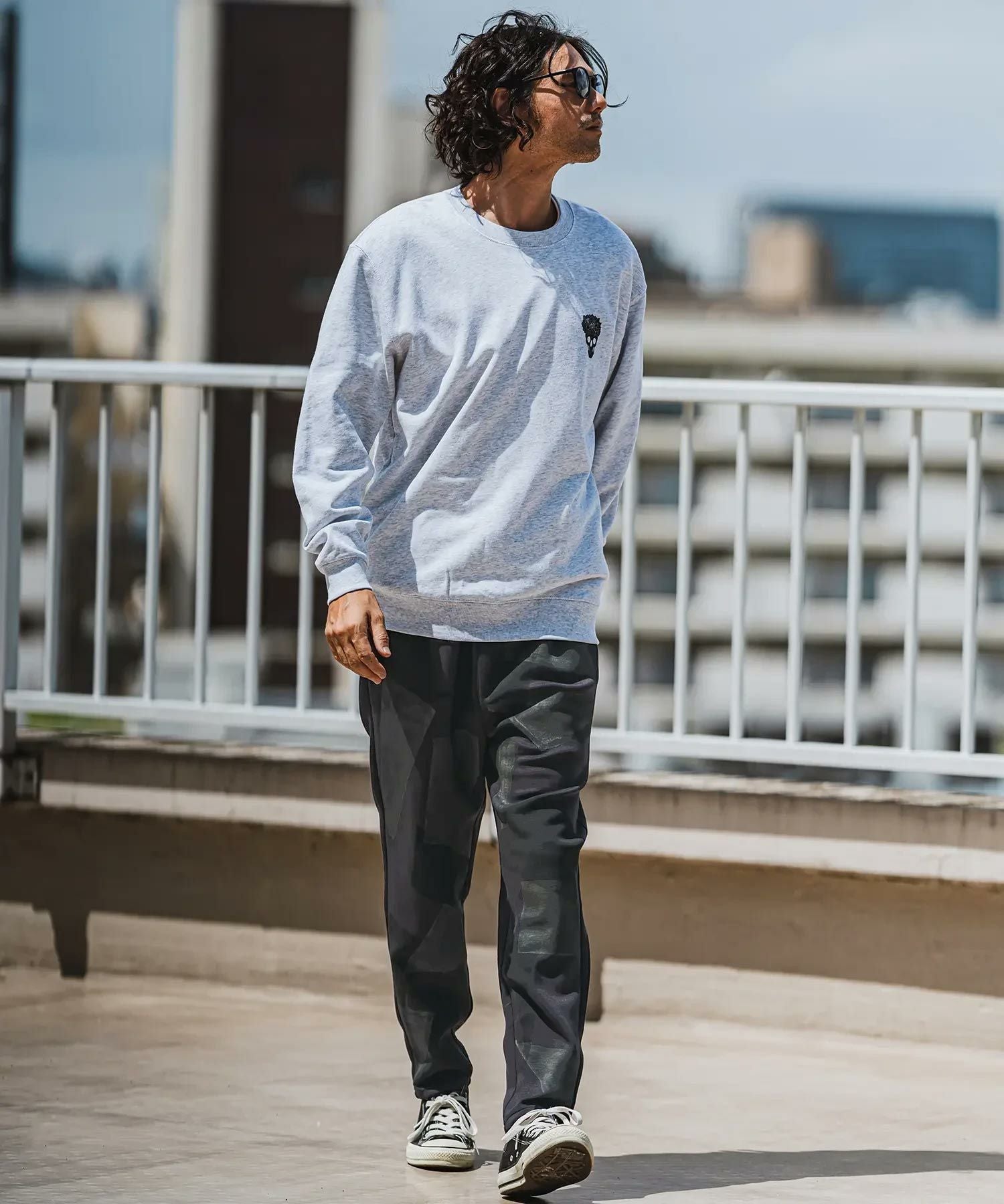 30%OFF【CAMBIO(カンビオ)】 Patchwork Print Cardboard Knit Jogger