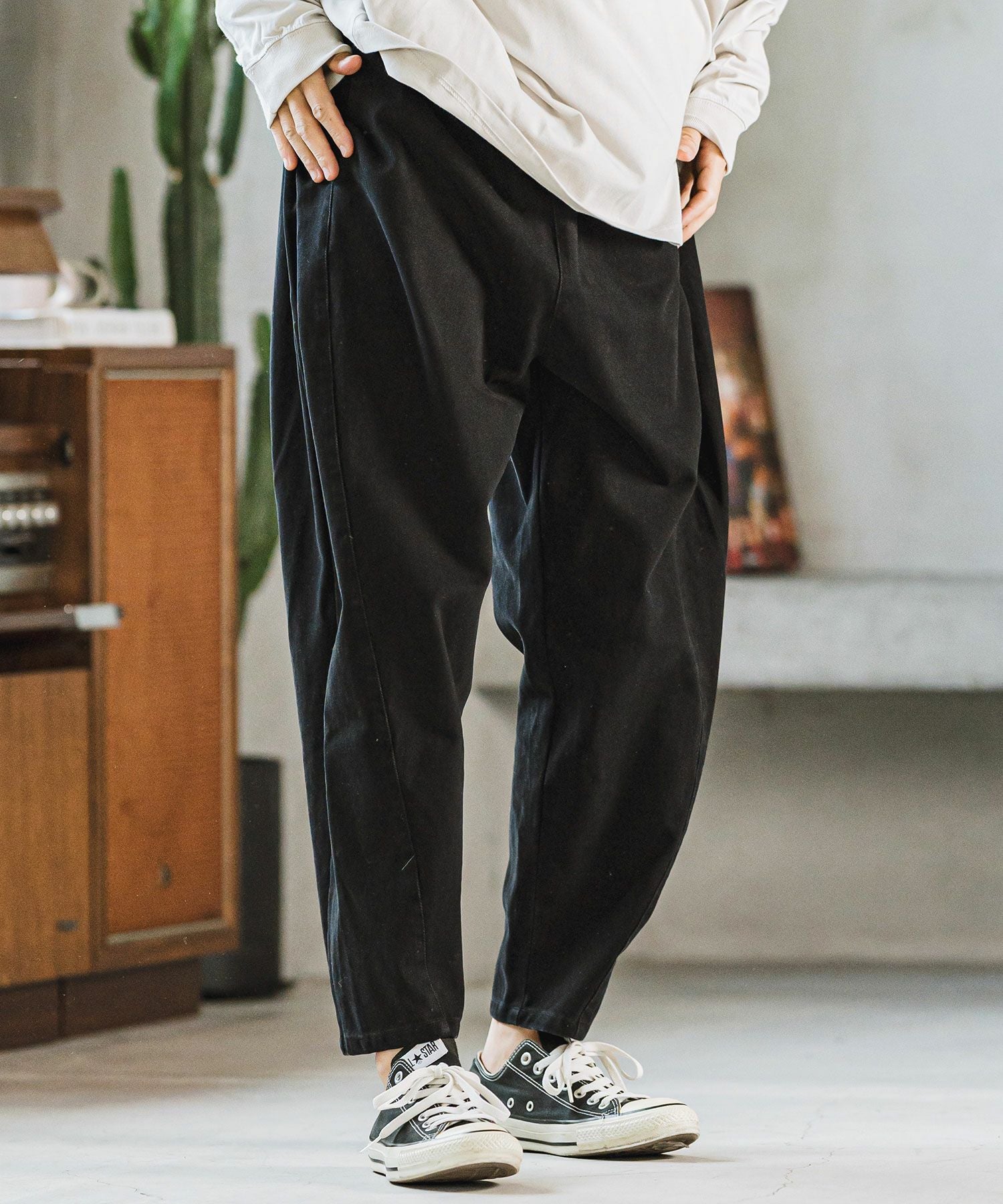 30%OFF【CAMBIO(カンビオ)】Natural Age Wide Balloon KATSURAGI Pants