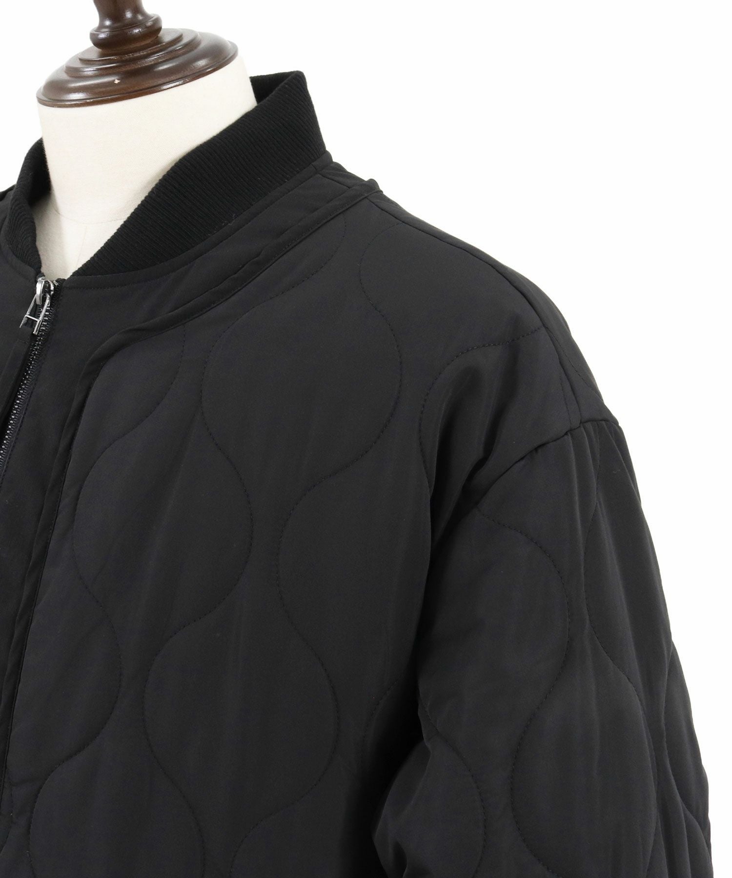 CAMBIO(カンビオ)】ルーズシルエットキルティングボンバーブルゾン