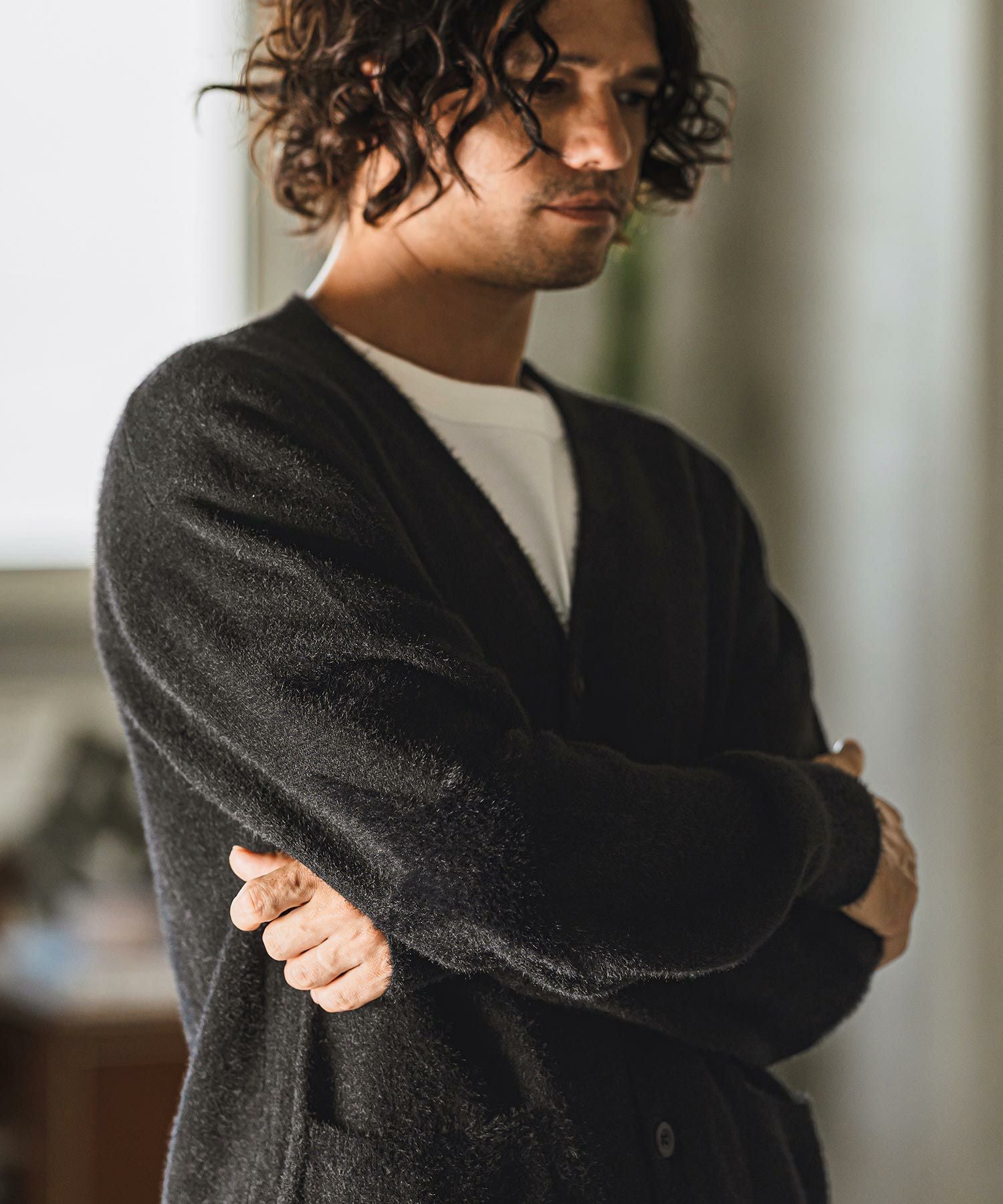 30%OFF【CAMBIO(カンビオ)】New肘星カーディガン(CB24A-K11) | CAMBIO