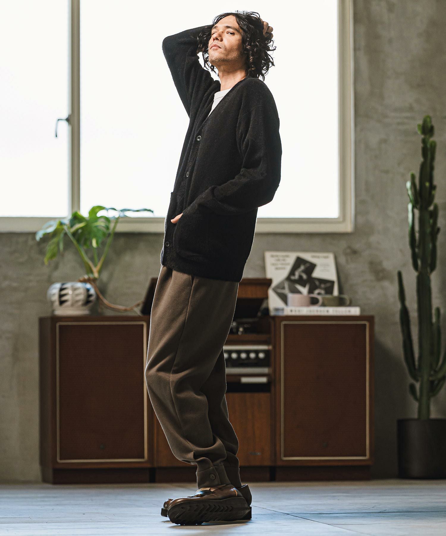 30%OFF【CAMBIO(カンビオ)】New肘星カーディガン(CB24A-K11) | CAMBIO