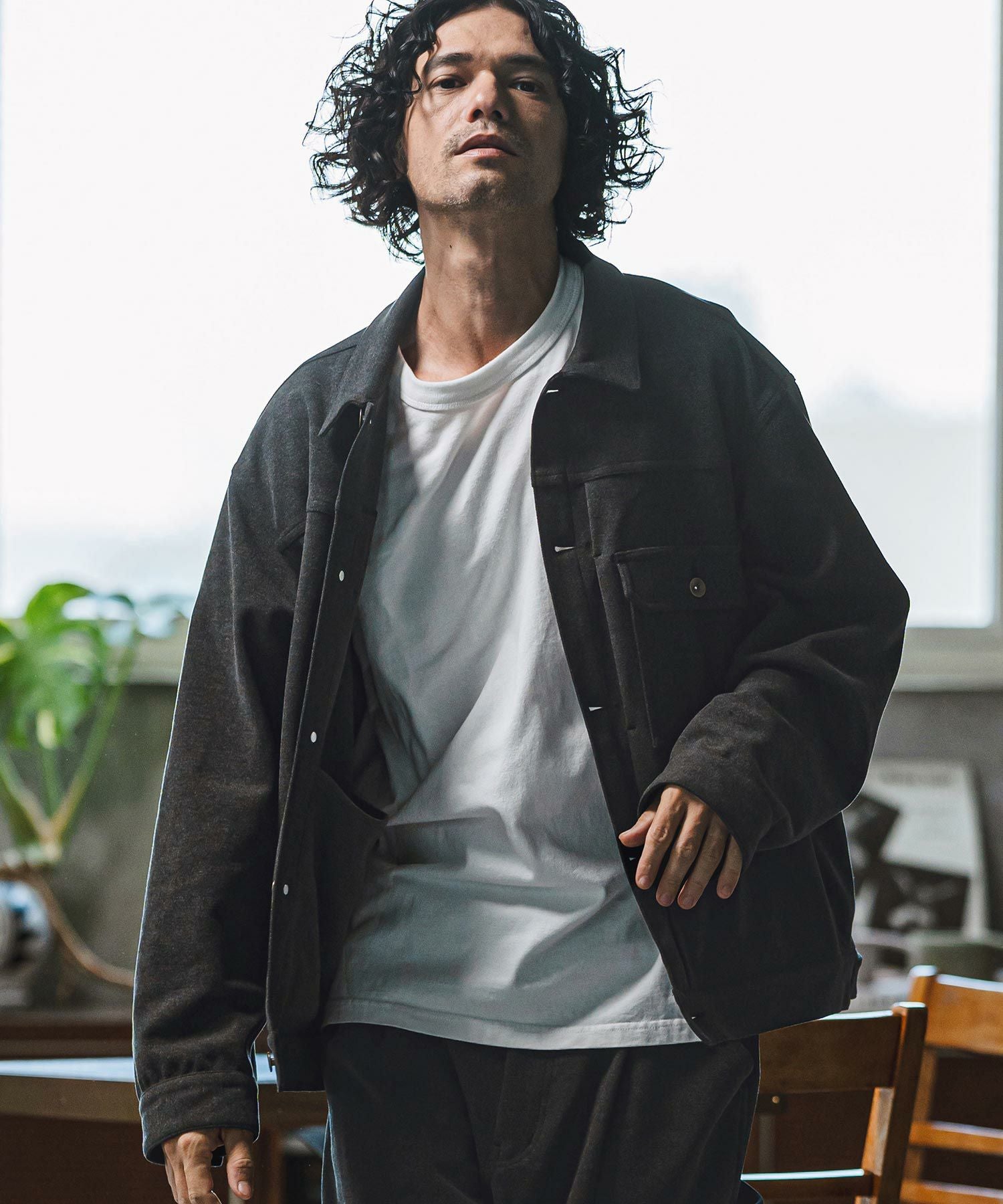 50%OFF【CAMBIO(カンビオ)】TR起毛ビッグシルエットGジャン | CAMBIO