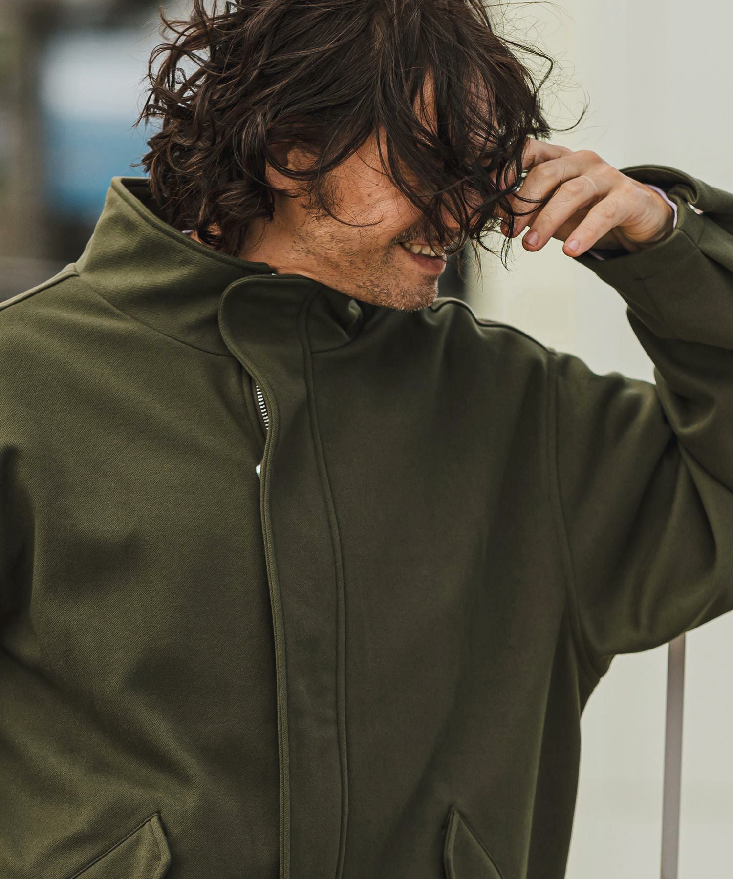 margetokyo ブルゾン 30%OFF【CAMBIO(カンビオ)】TR起毛スタンドZIPブルゾン | CAMBIO カンビオ