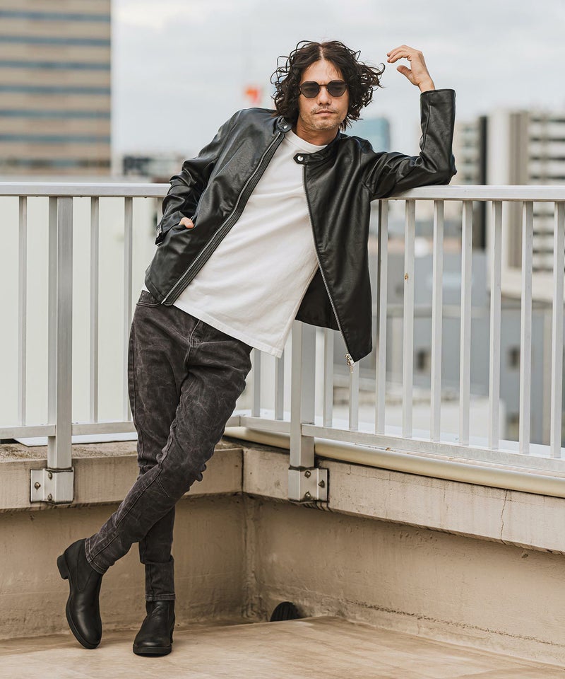 30%OFF【CAMBIO(カンビオ)】PUシングルライダースジャケット | CAMBIO 