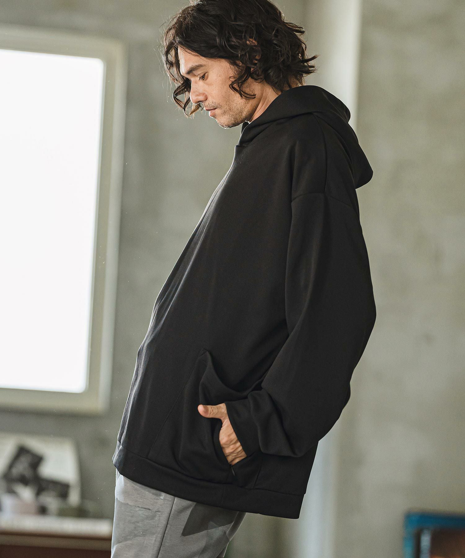 30%OFF【CAMBIO(カンビオ)】サイドポケットプルパーカー | CAMBIO カンビオ
