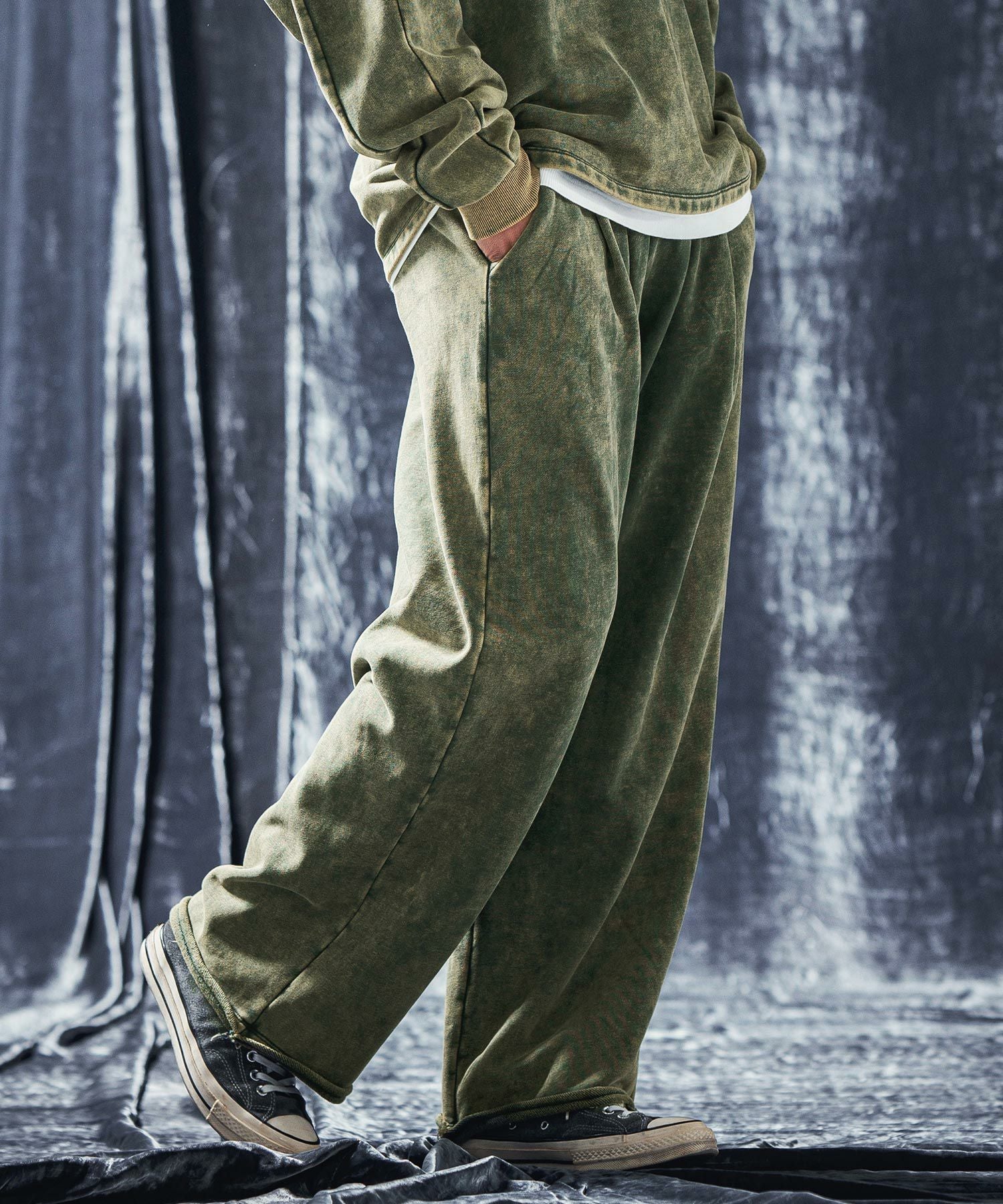 50%OFF【ANGENEHM(アンゲネーム)】Vintage texture sweat pants