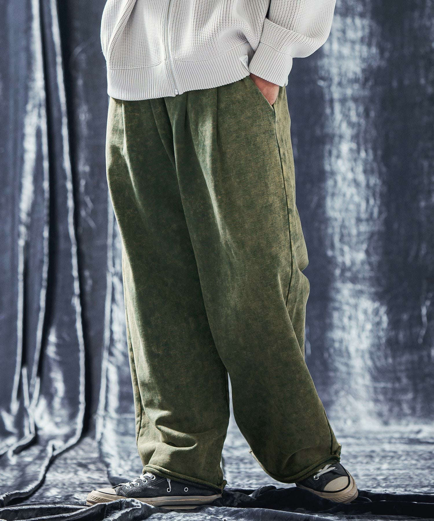 スウェットパンツ 30%OFF【CAMBIO(カンビオ)】Big Pocket Back Boa Sweat Pants
