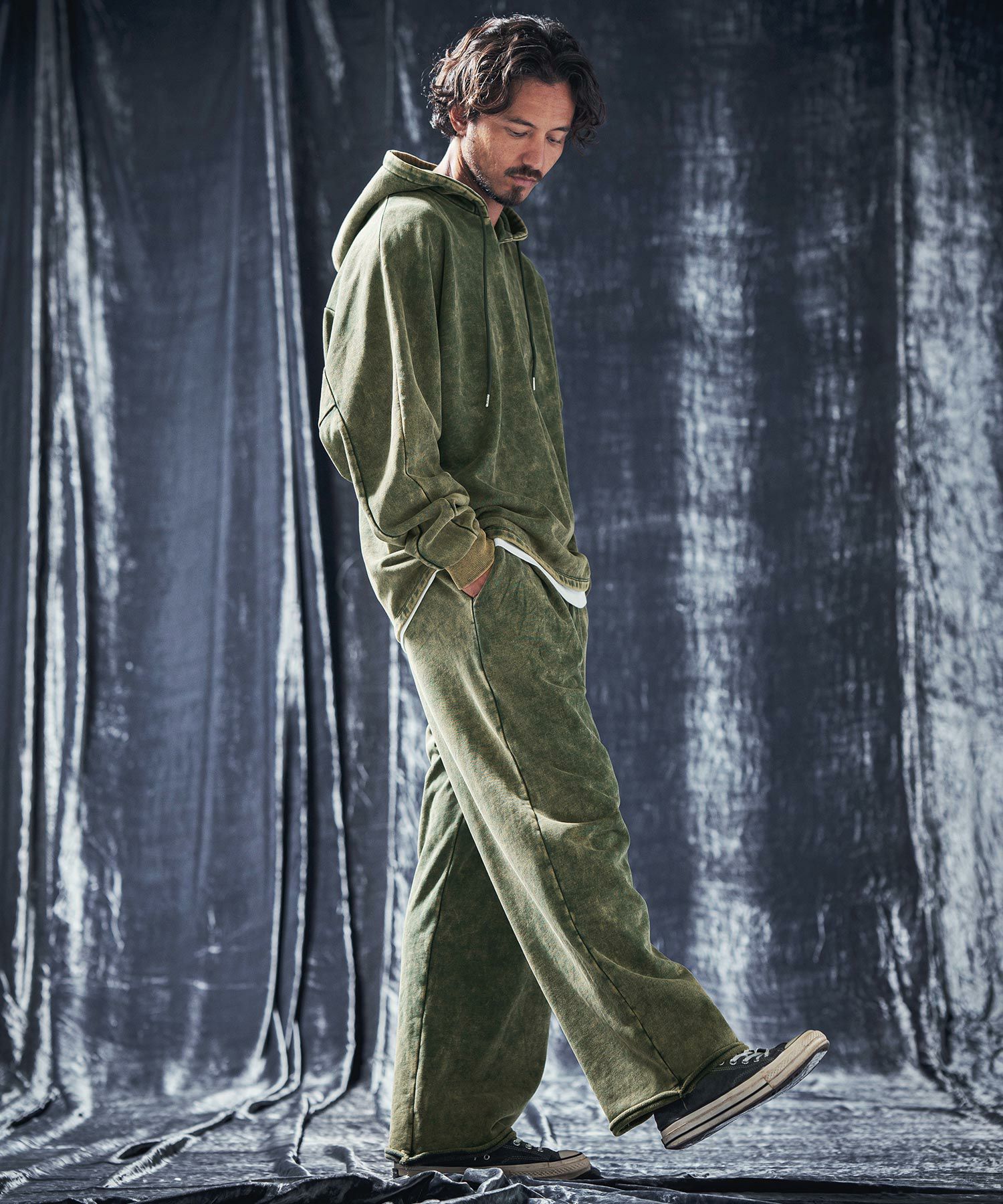 30%OFF【ANGENEHM(アンゲネーム)】Vintage texture sweat pants