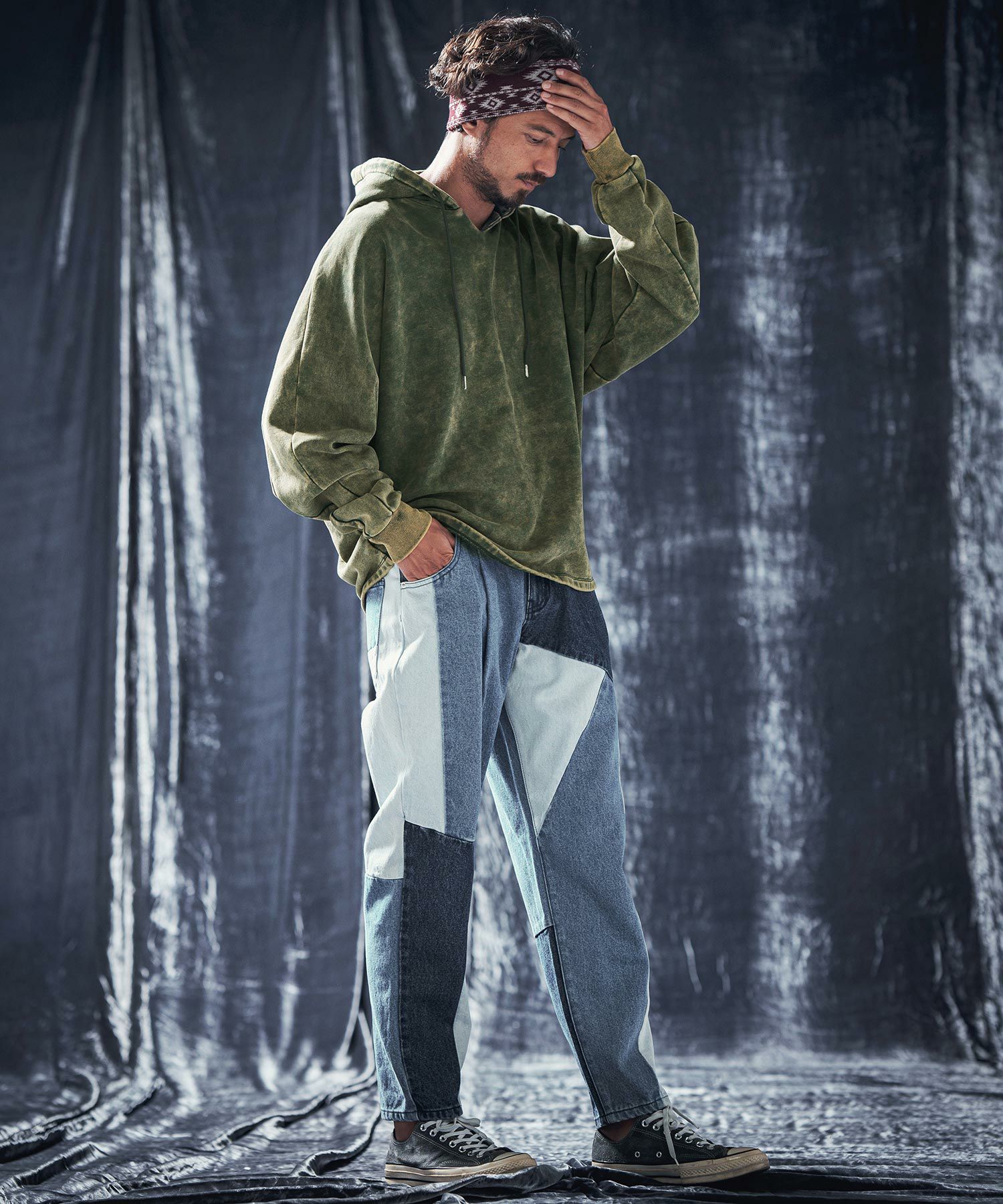 30%OFF【ANGENEHM(アンゲネーム)】Pigment dye & dolman sleeve sweat