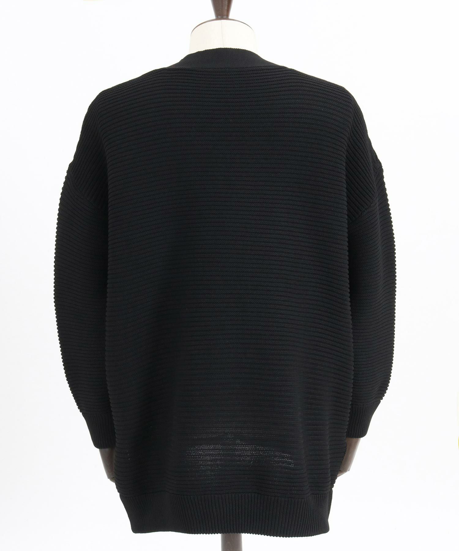 50%OFF【ANGENEHM(アンゲネーム)】Light yarn rippl knit cardigan